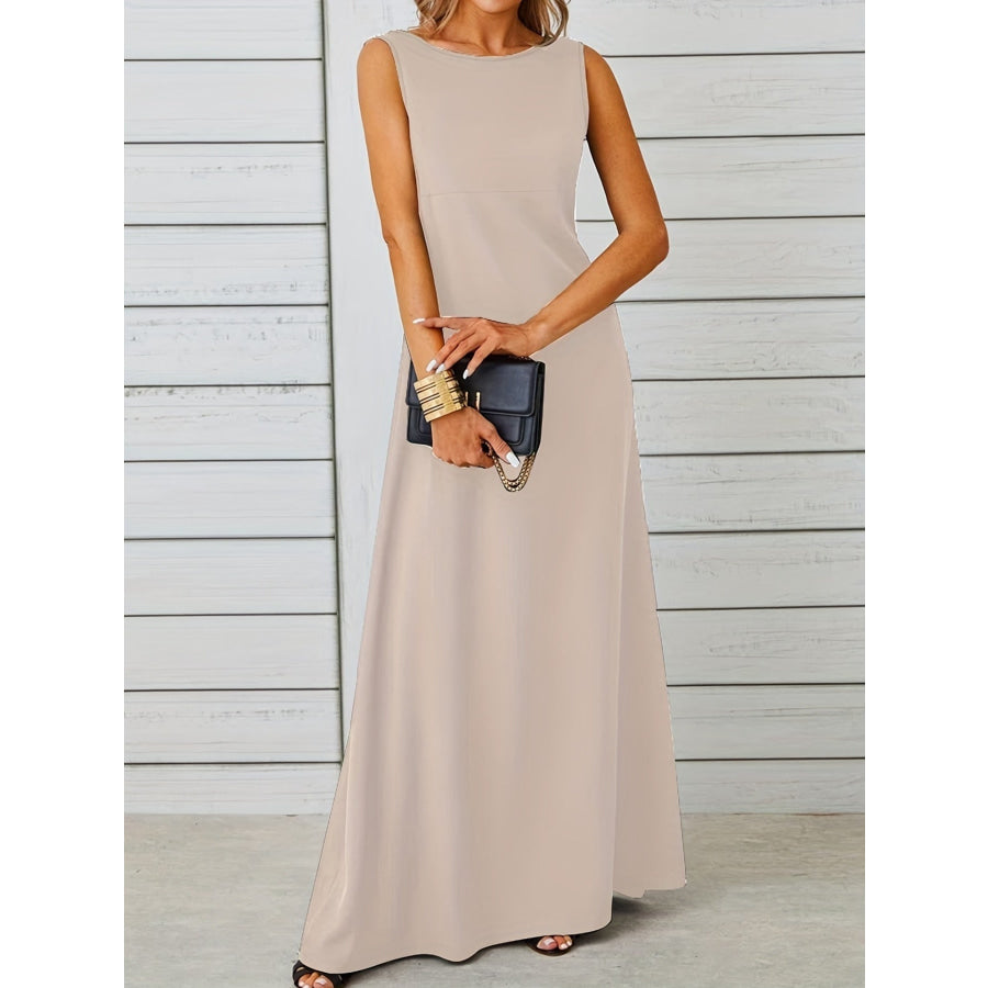Sleeveless Flowy Maxi Dress Apparel and Accessories