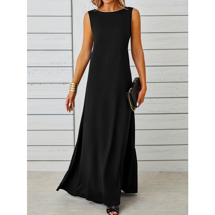 Sleeveless Flowy Maxi Dress Apparel and Accessories