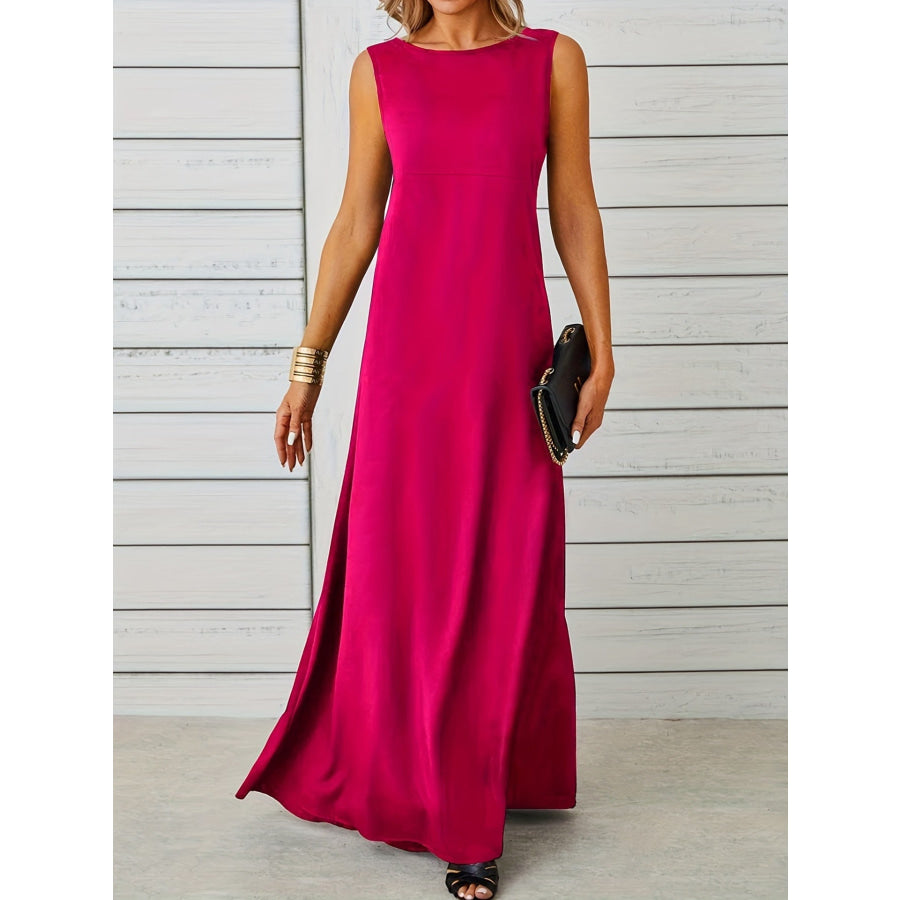 Sleeveless Flowy Maxi Dress Apparel and Accessories