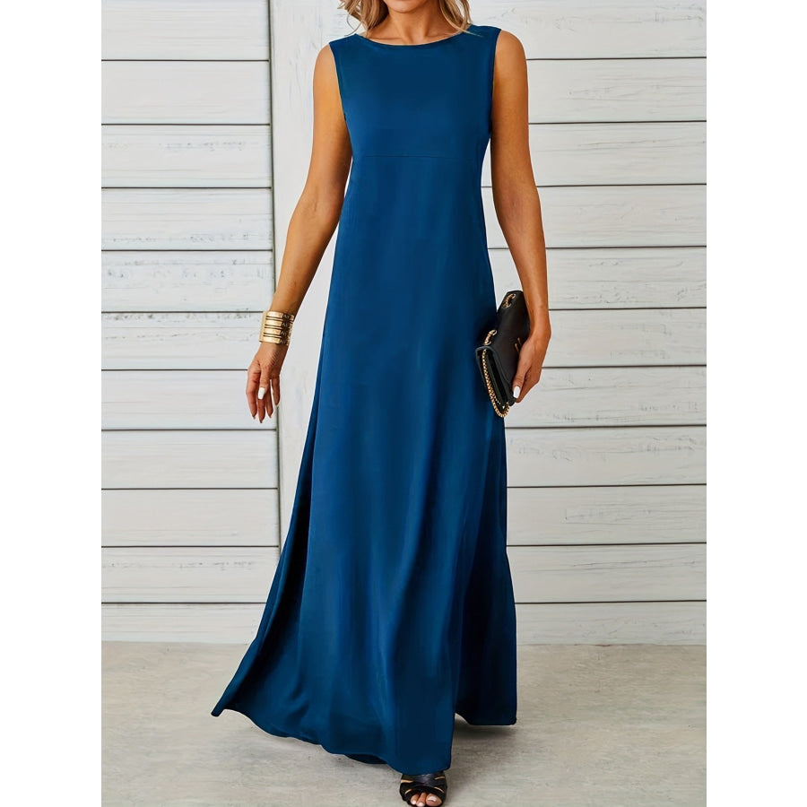 Sleeveless Flowy Maxi Dress Apparel and Accessories