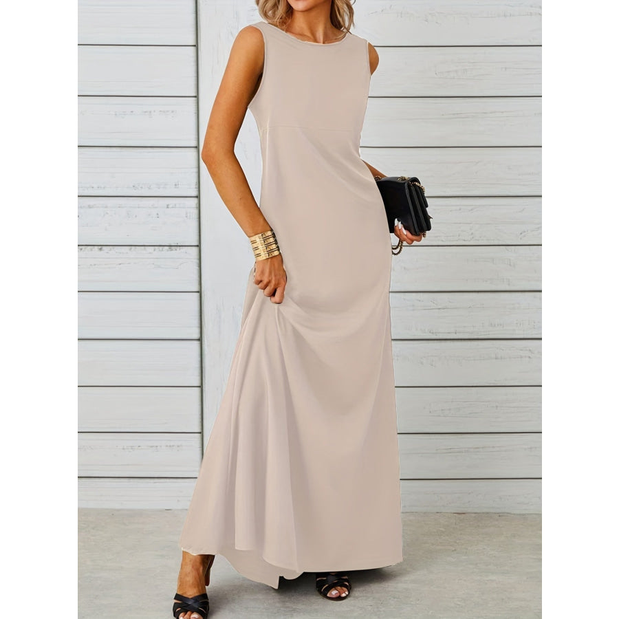 Sleeveless Flowy Maxi Dress Apparel and Accessories