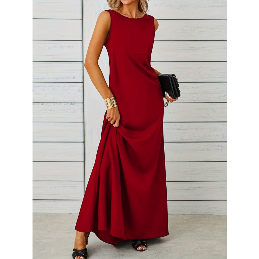 Sleeveless Flowy Maxi Dress Apparel and Accessories