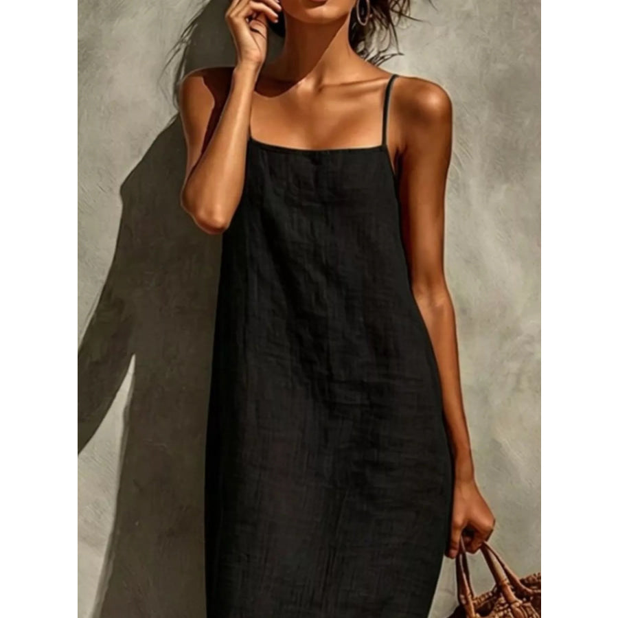 Sleeveless Linen Casual Maxi Dress Apparel and Accessories