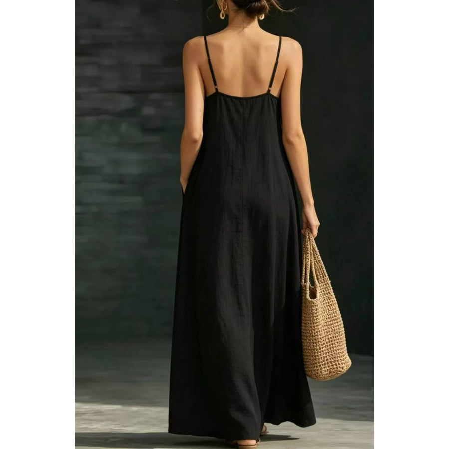 Sleeveless Loose Fit Maxi Dress Apparel and Accessories