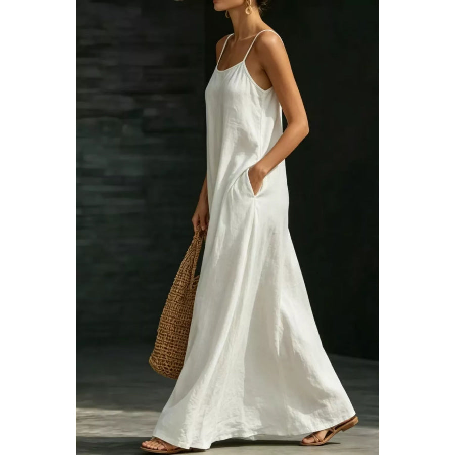Sleeveless Loose Fit Maxi Dress Apparel and Accessories