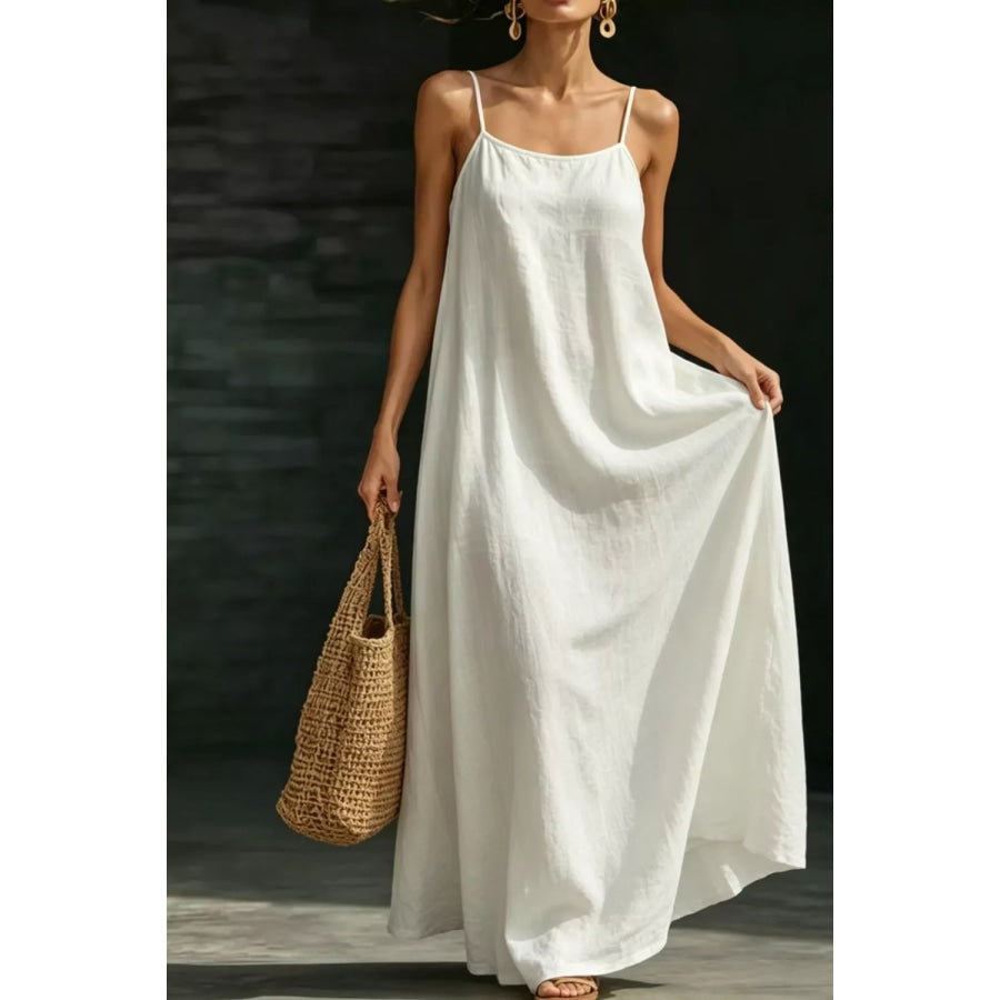 Sleeveless Loose Fit Maxi Dress Apparel and Accessories