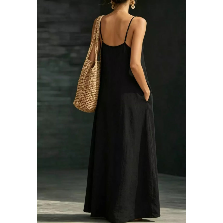 Sleeveless Loose Fit Maxi Dress Apparel and Accessories