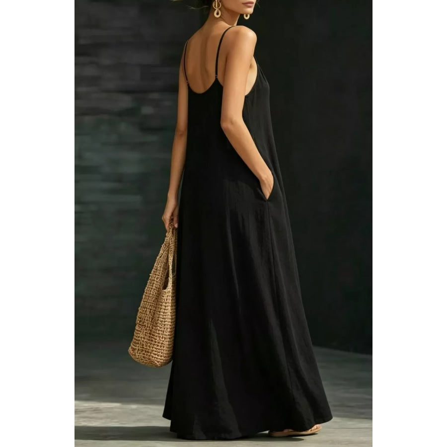 Sleeveless Loose Fit Maxi Dress Apparel and Accessories