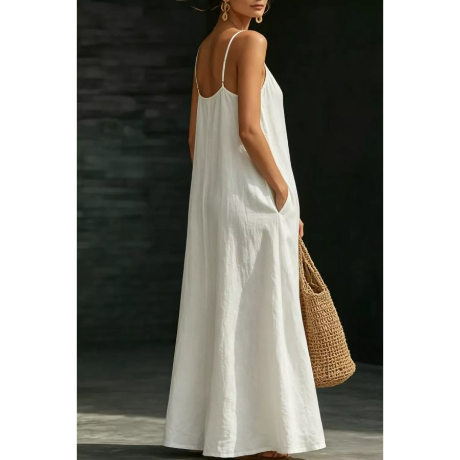 Sleeveless Loose Fit Maxi Dress Apparel and Accessories