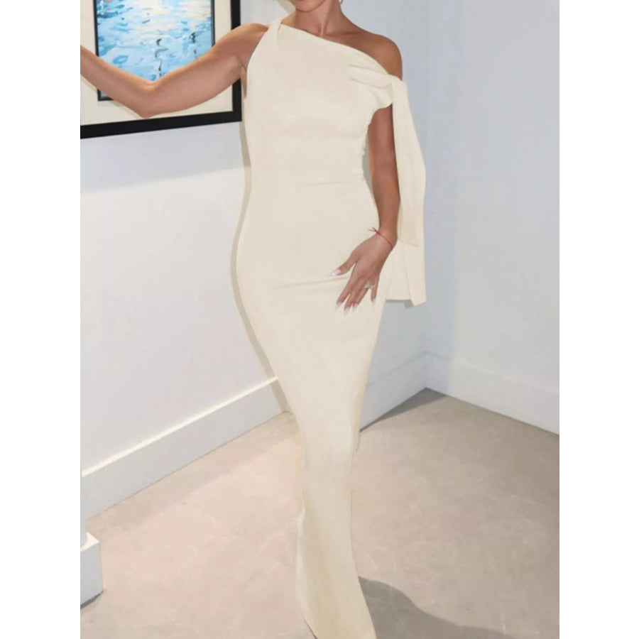 Sleeveless Maxi Dress with Draping Detail Apparel and Accessories