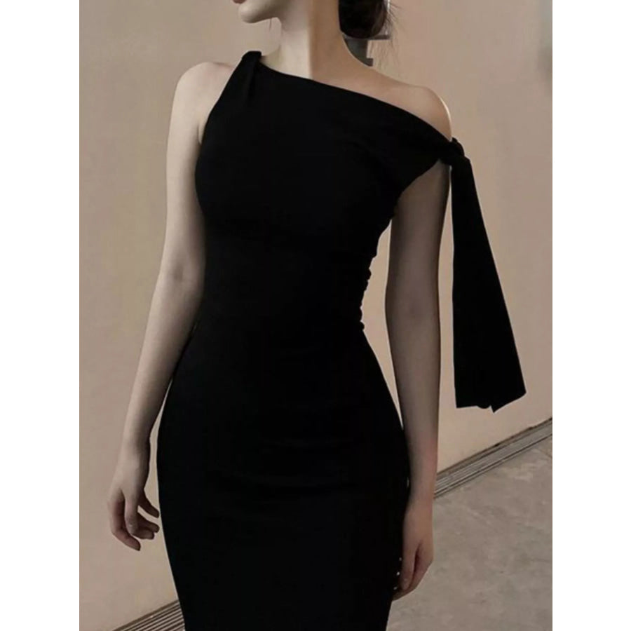 Sleeveless Maxi Dress with Draping Detail Apparel and Accessories