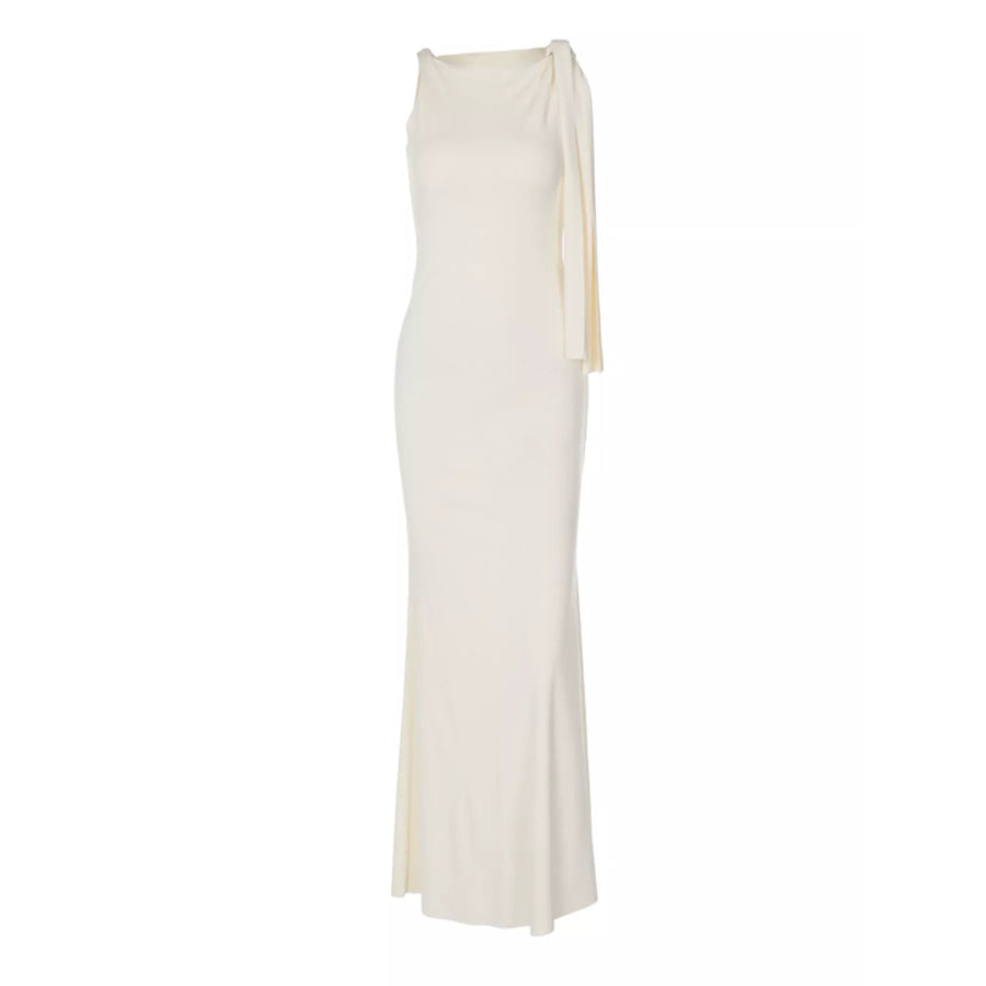 Sleeveless Maxi Dress with Draping Detail Apparel and Accessories