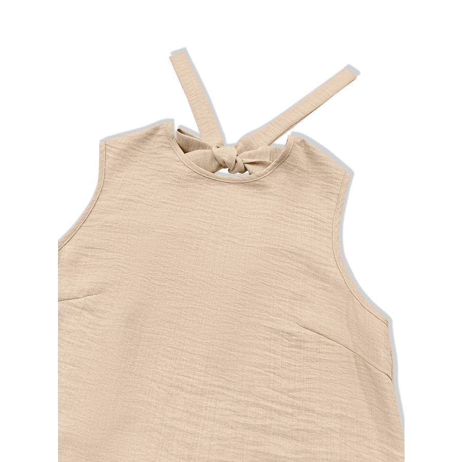 Sleeveless Ruffle Hem Mini Dress Apparel and Accessories