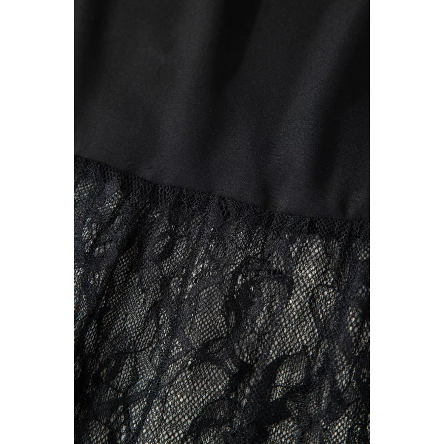 Sleeveless Sheer Floral Lace Patchwork Maxi Dress Apparel and Accessories