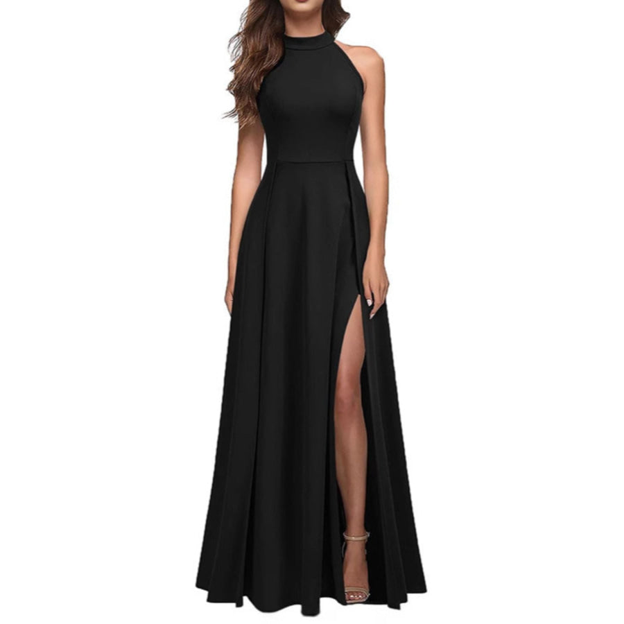 Sleeveless Slit Maxi Dress Apparel and Accessories