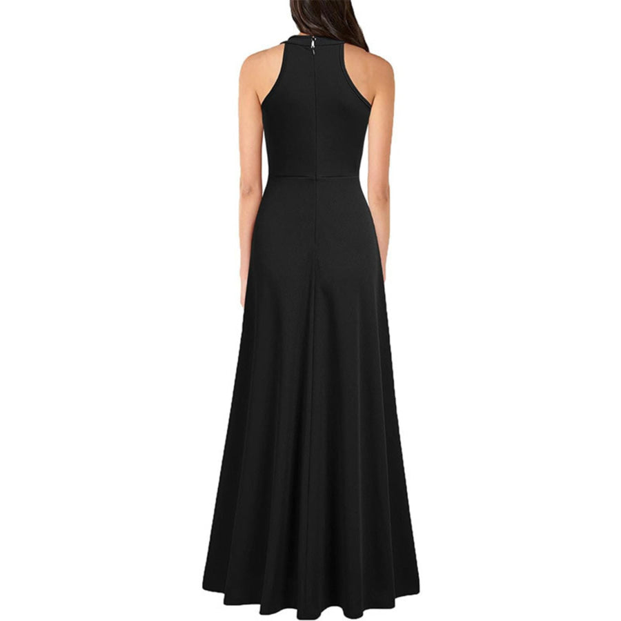 Sleeveless Slit Maxi Dress Apparel and Accessories