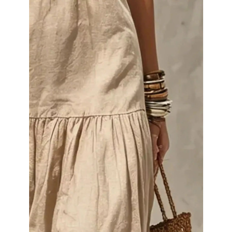 Sleeveless Tiered Maxi Dress Apparel and Accessories