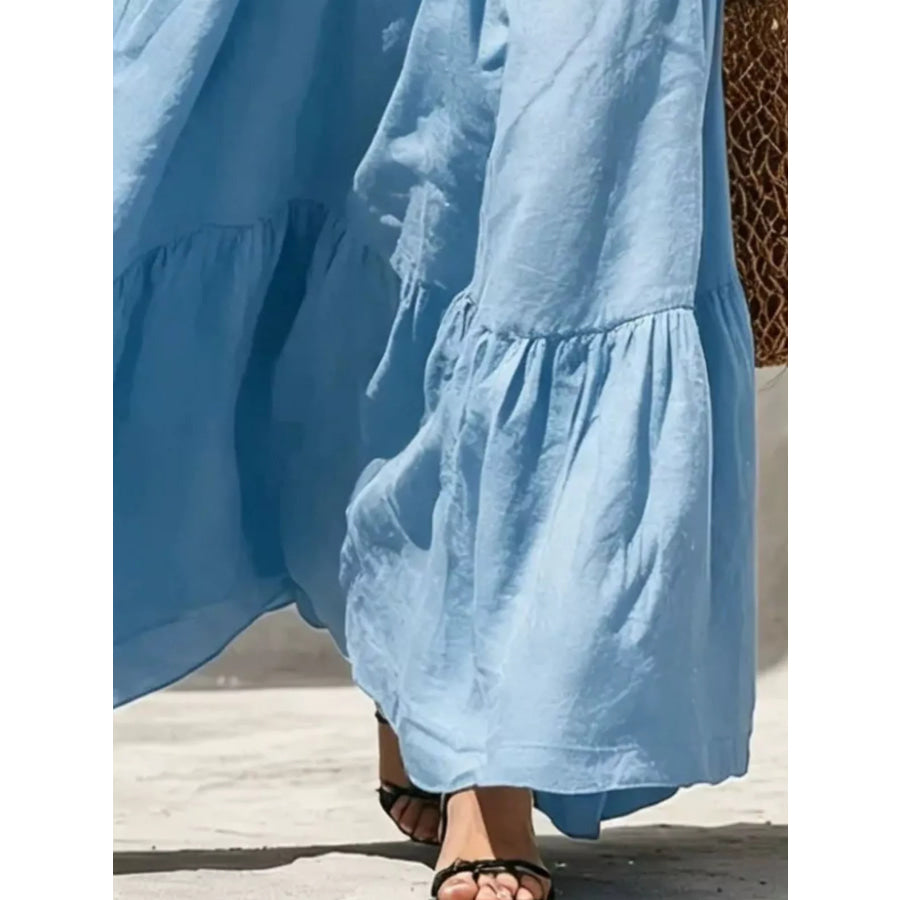Sleeveless Tiered Maxi Dress Apparel and Accessories