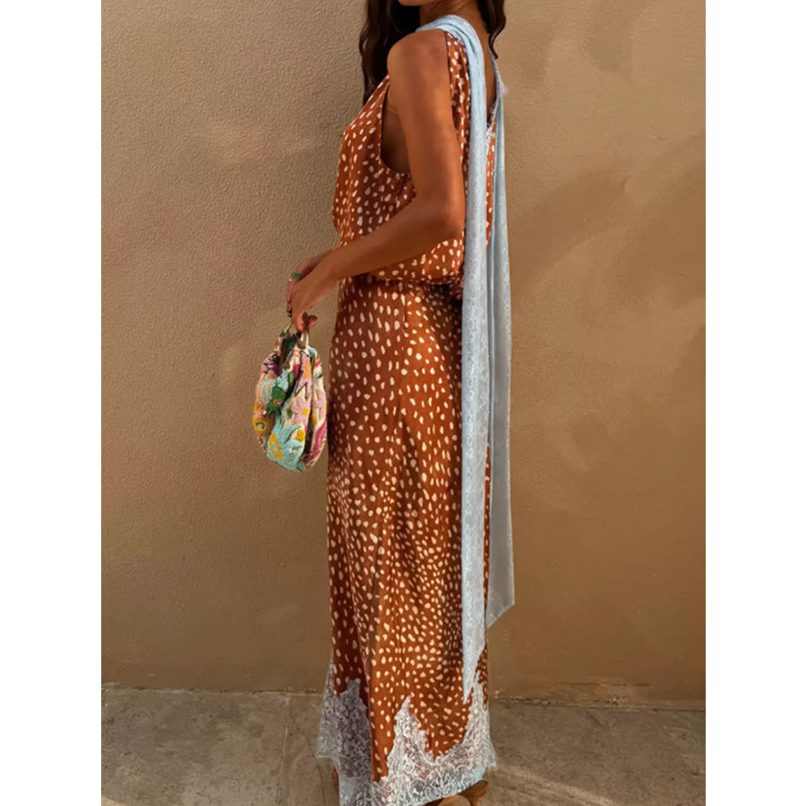 Sleeveless Top and Lace Detail Skirt Set Apparel and Accessories