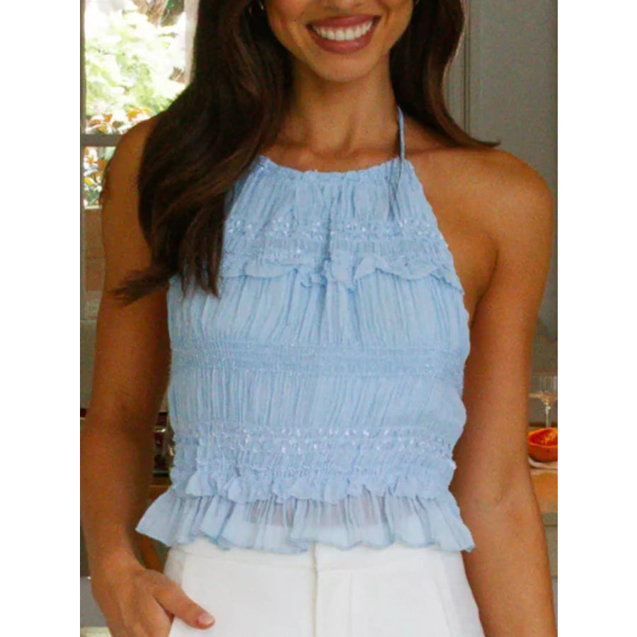 Sleeveless Top and Maxi Skirt Set Blue / S Apparel Accessories
