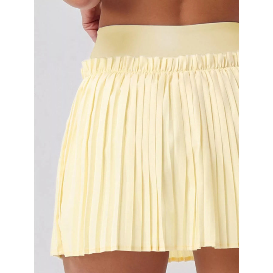 Sleeveless Top and Pleated Skirt Active Set Apparel and Accessories