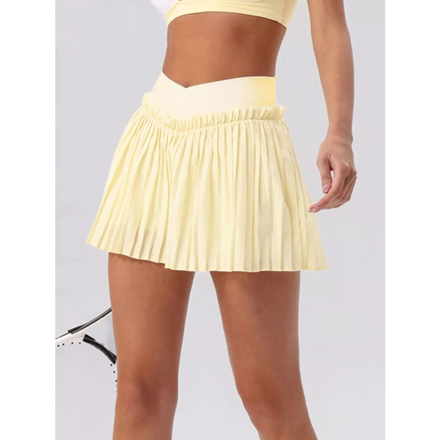 Sleeveless Top and Pleated Skirt Active Set Apparel and Accessories
