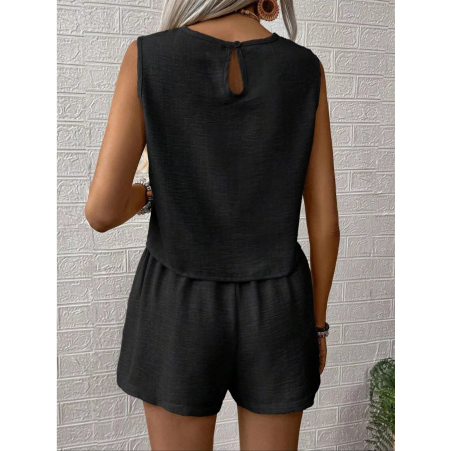 Sleeveless Top and Shorts Casual Set Apparel and Accessories