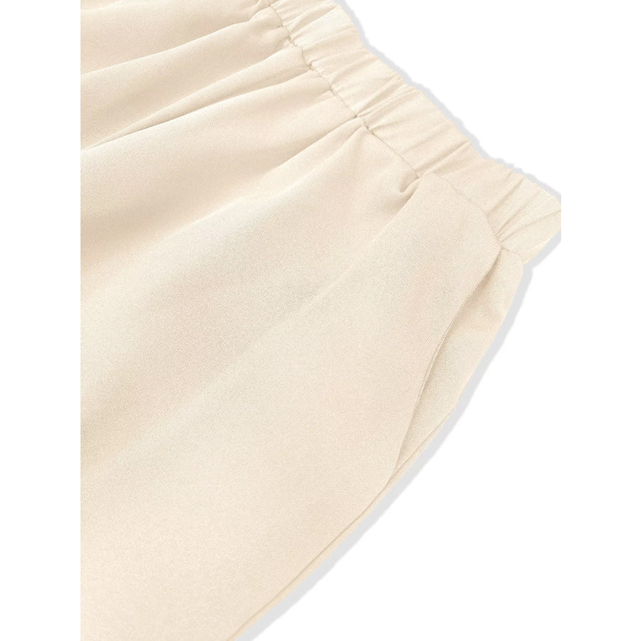 Sleeveless Top and Wide-Leg Pants Set Apparel and Accessories