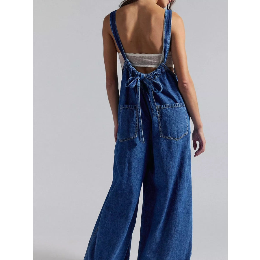 Sleeveless Wide-Leg Jumpsuit Apparel and Accessories