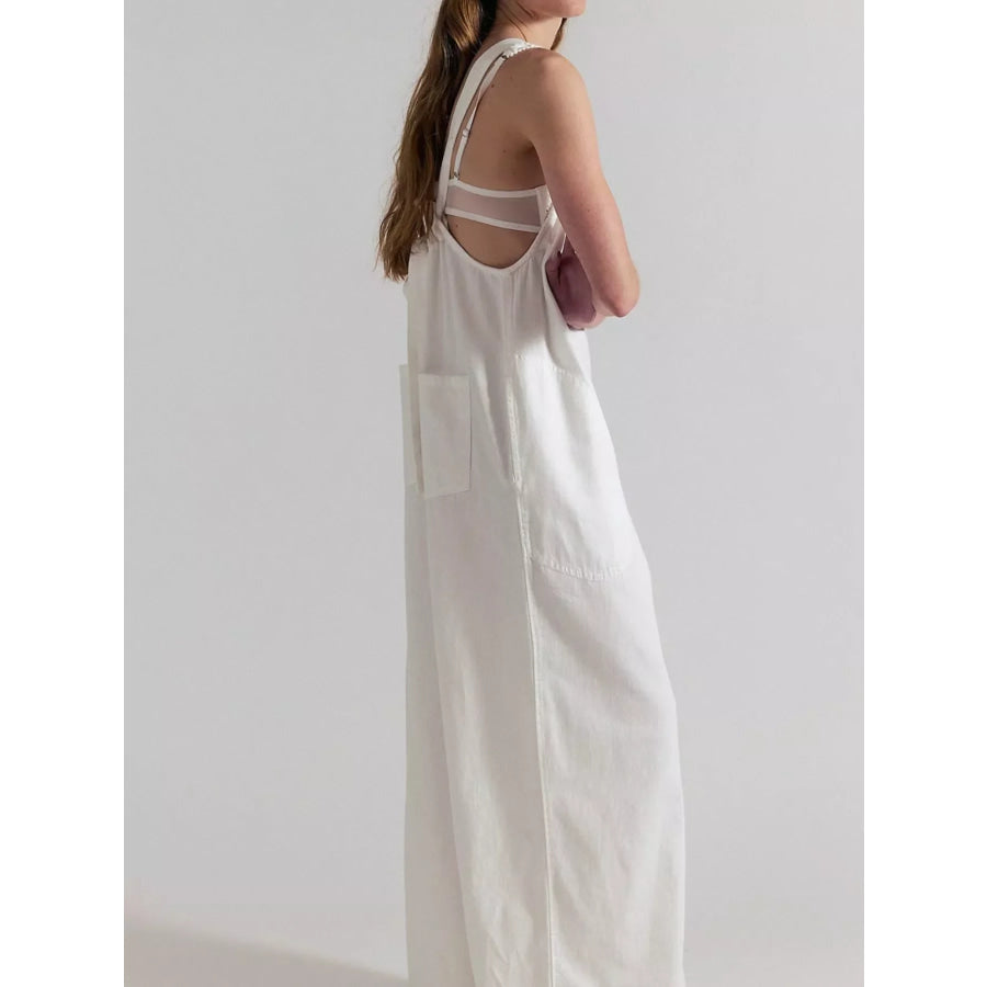 Sleeveless Wide-Leg Jumpsuit Apparel and Accessories