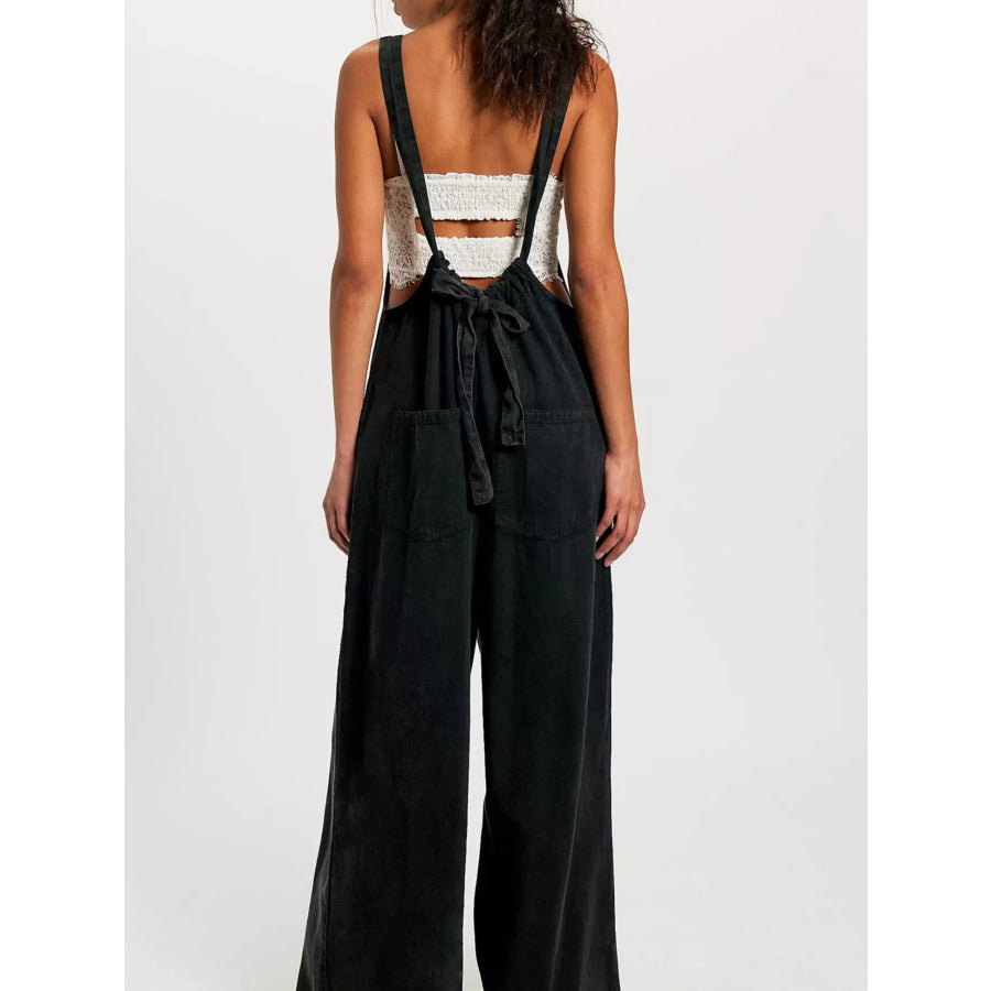 Sleeveless Wide-Leg Jumpsuit Apparel and Accessories
