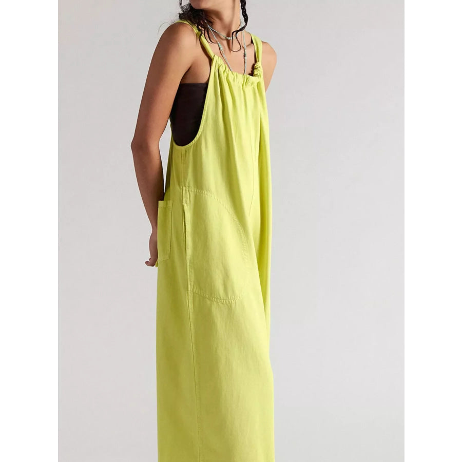Sleeveless Wide-Leg Jumpsuit Apparel and Accessories