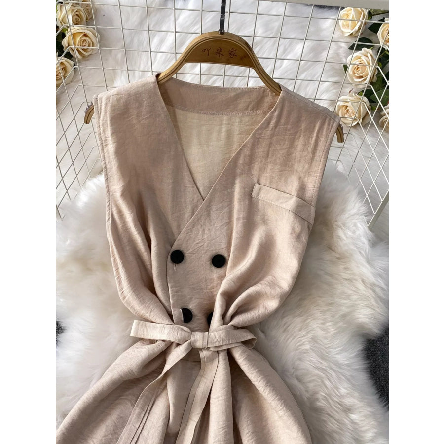 Sleeveless Wide Leg Jumpsuit Apparel and Accessories