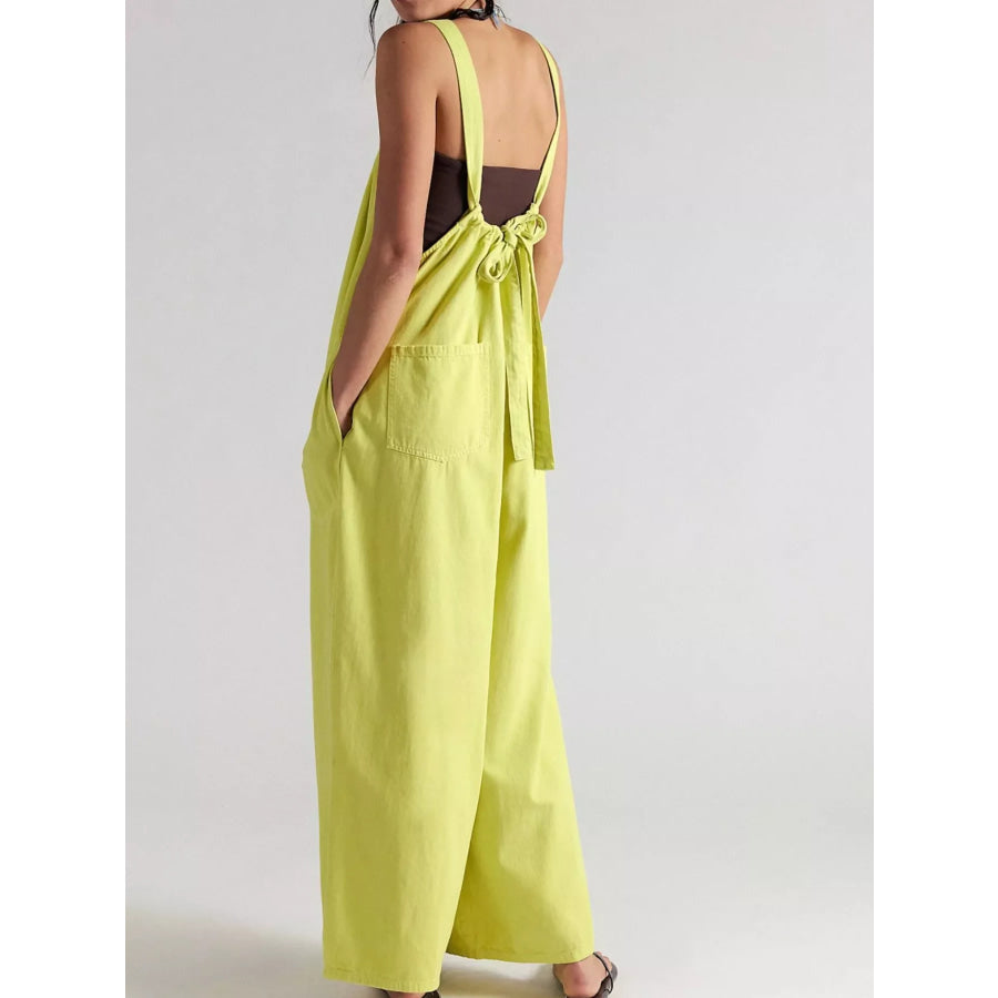 Sleeveless Wide-Leg Jumpsuit Apparel and Accessories
