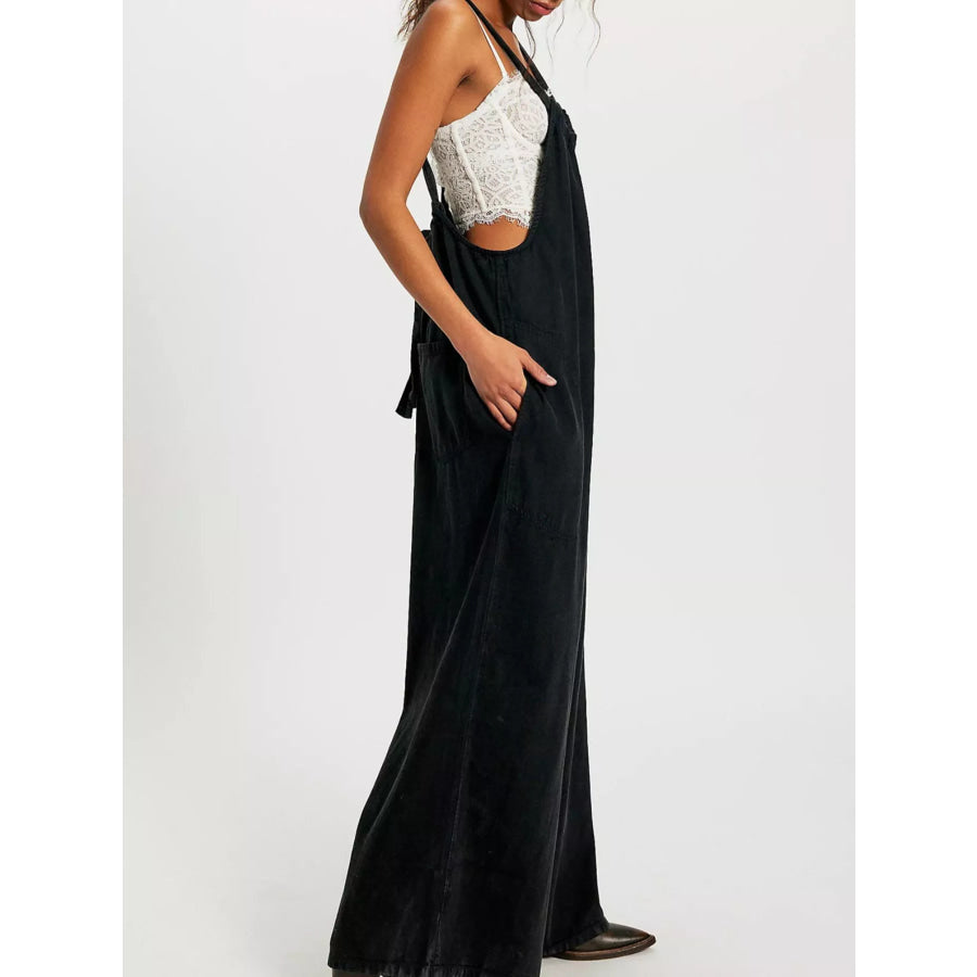 Sleeveless Wide-Leg Jumpsuit Apparel and Accessories