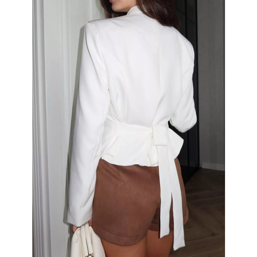 Slim-Fit Asymmetric Hem Blazer Apparel and Accessories