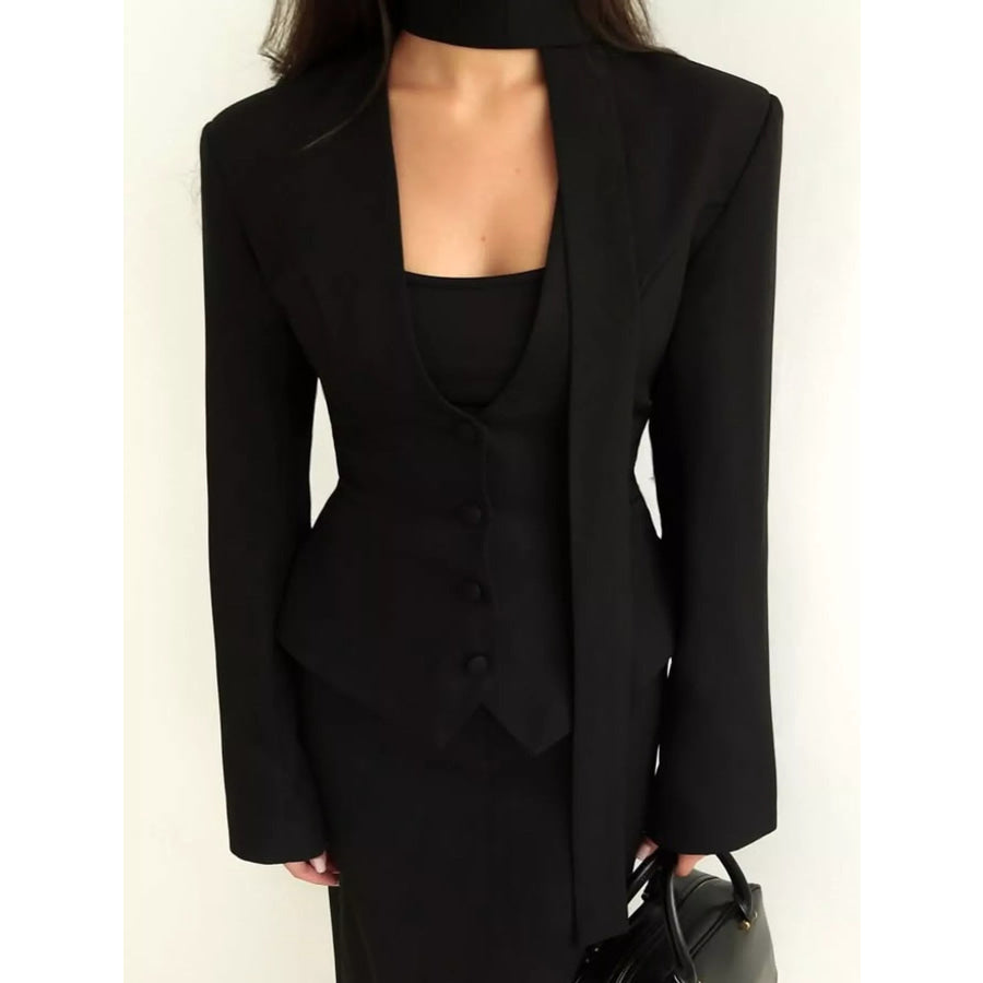Slim-Fit Button Down Blazer Apparel and Accessories