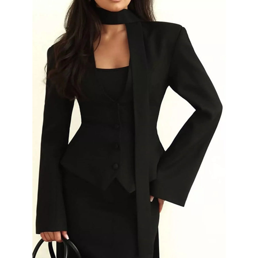 Slim-Fit Button Down Blazer Apparel and Accessories
