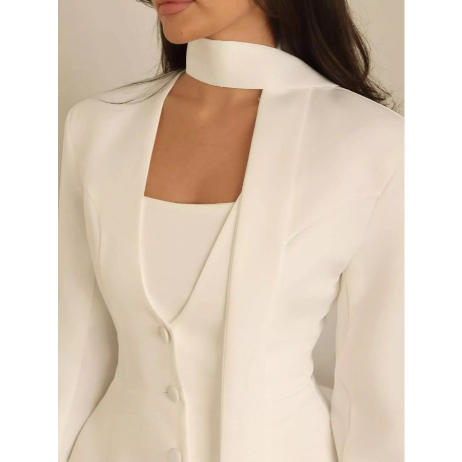 Slim-Fit Button Down Blazer Apparel and Accessories