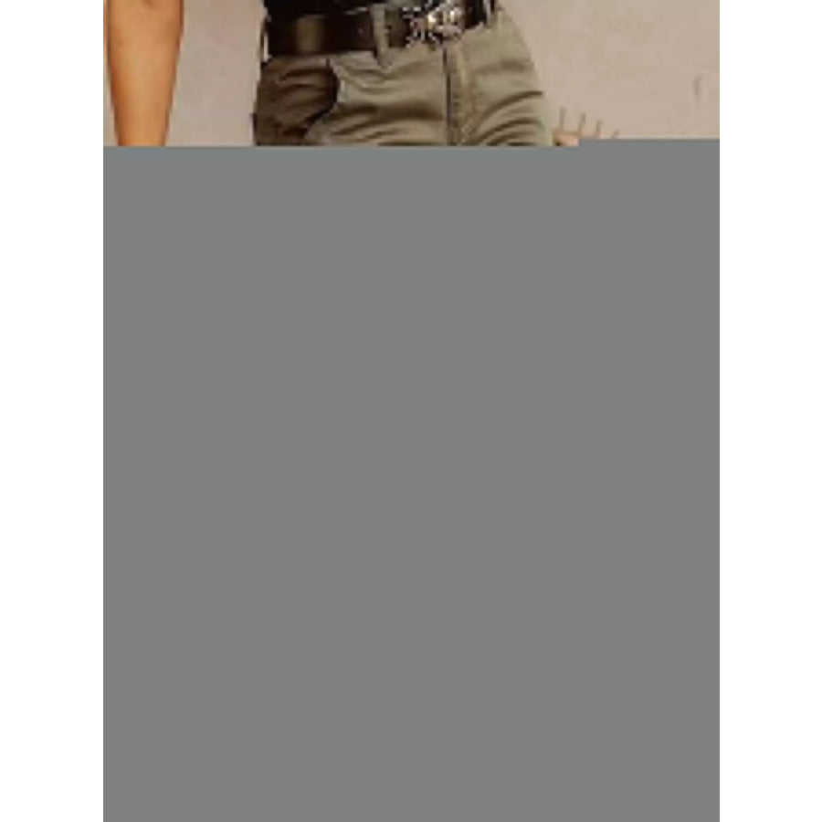 Slim-Fit Cargo Pants Green / S Apparel and Accessories