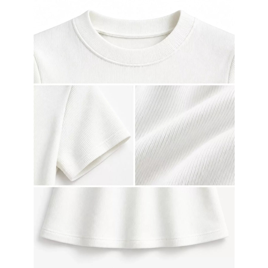 Slim-Fit Crew Neck Basic T-Shirt Apparel and Accessories