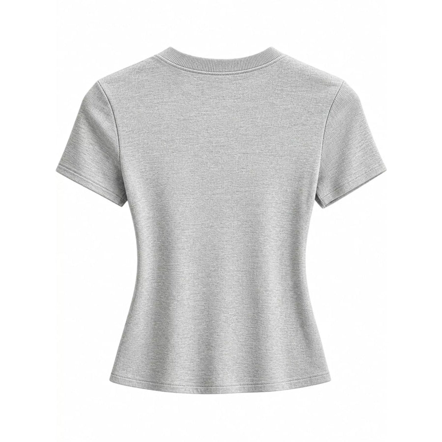 Slim-Fit Crew Neck Basic T-Shirt Apparel and Accessories