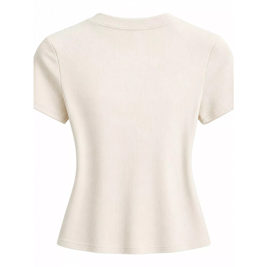 Slim-Fit Crew Neck Basic T-Shirt Apparel and Accessories