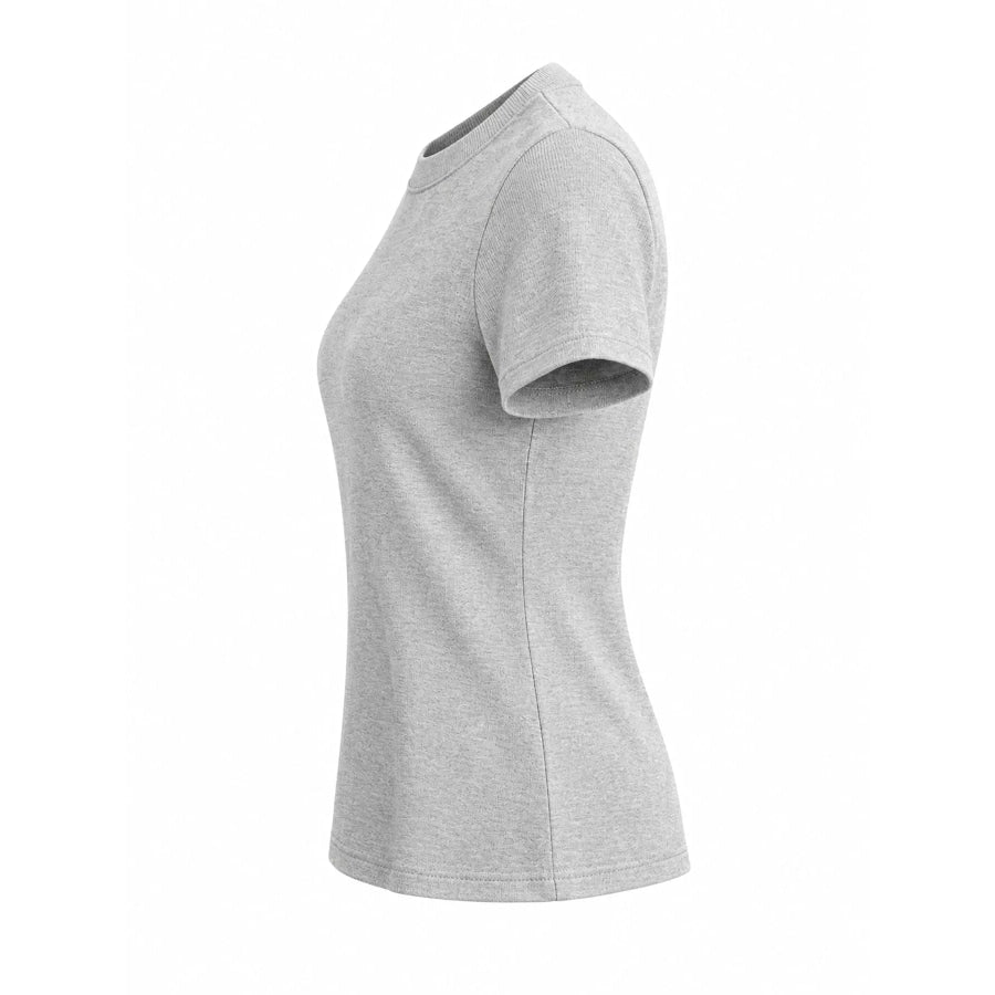 Slim-Fit Crew Neck Basic T-Shirt Apparel and Accessories