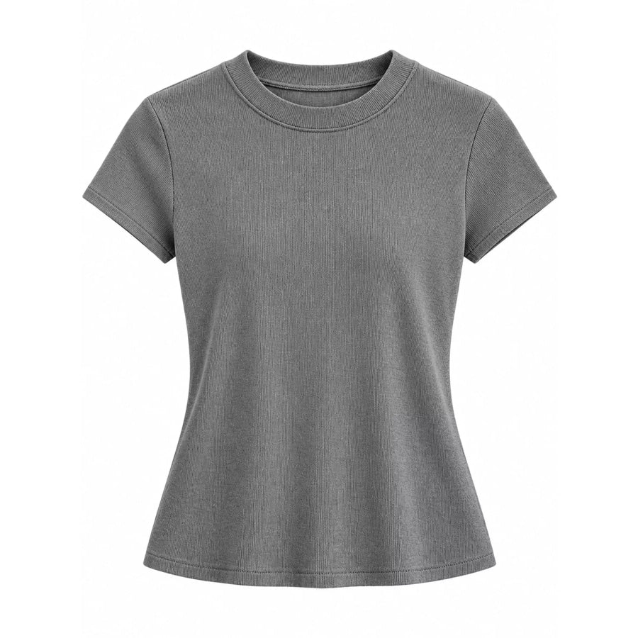 Slim-Fit Crew Neck Basic T-Shirt Apparel and Accessories