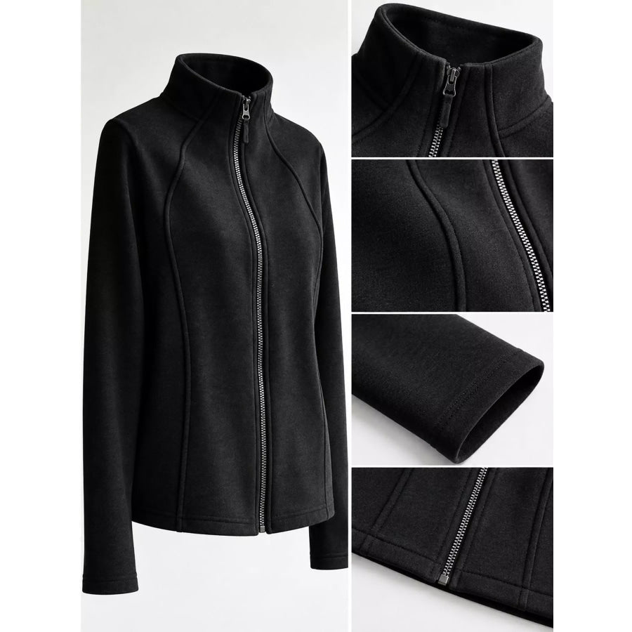 Slim-Fit Full-Zip Fleece Jacket Apparel and Accessories