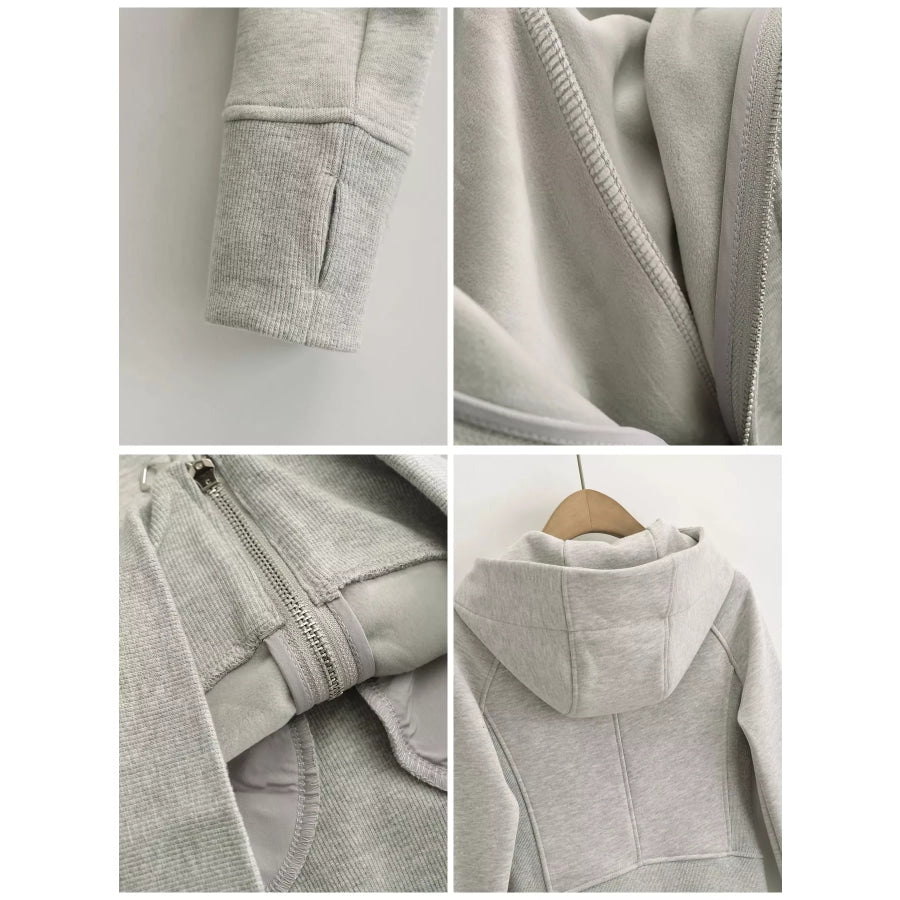 Slim-Fit Full-Zip Hoodie Apparel and Accessories