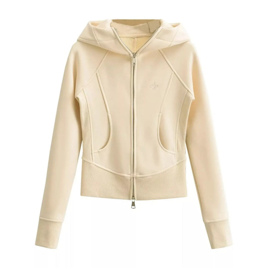 Slim-Fit Full-Zip Hoodie Apparel and Accessories
