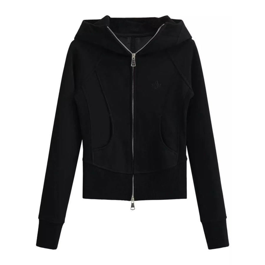 Slim-Fit Full-Zip Hoodie Apparel and Accessories
