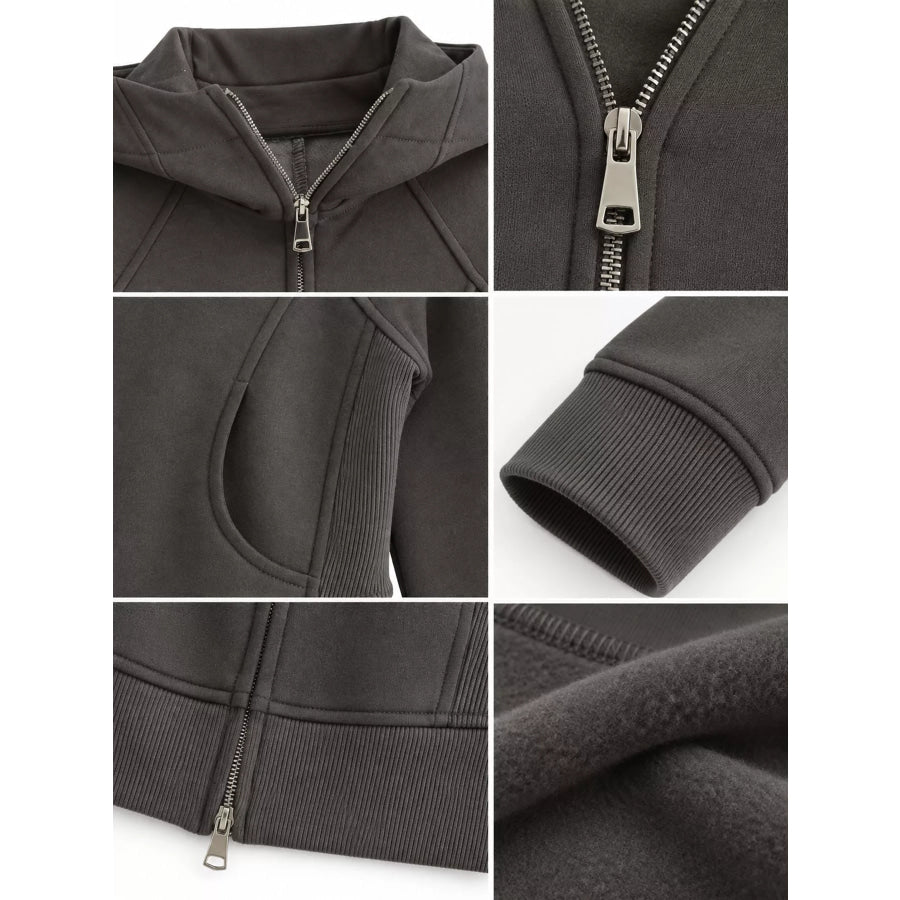 Slim-Fit Full-Zip Hoodie Apparel and Accessories